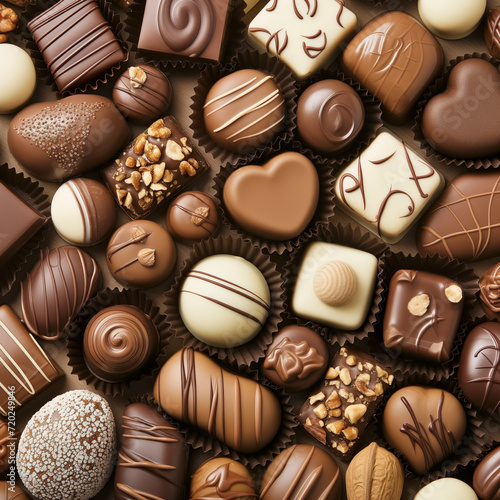 Elegant Array of Handcrafted Chocolates