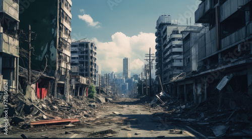 Destroyed city center after war © Ruslan Gilmanshin