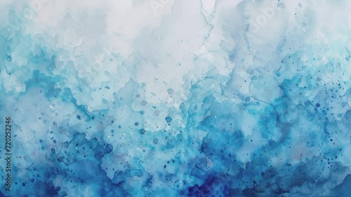 Loop animation of blue watercolor footage