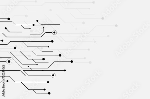 High-tech technology texture circuit board texture. Abstract background electronic printed circuit board, with dot and connection line.