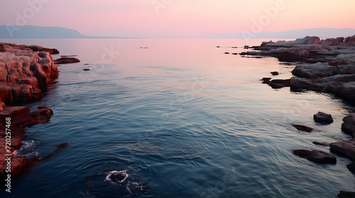 Sunny landscape view of the...
