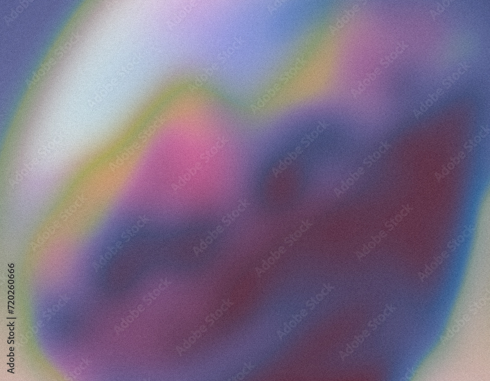 Fototapeta premium Grainy gradient abstract holographic background, Retro effect, Aesthetic noise texture