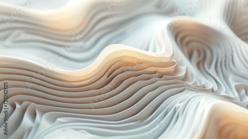 A mesmerizing 3D abstract render depicting a vibrant wavy background, perfect for stunning wallpapers. photo