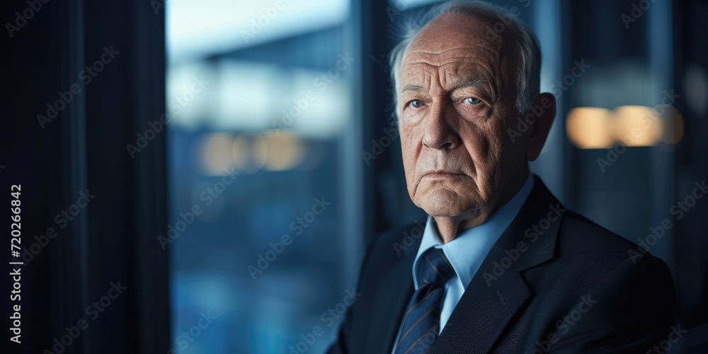 Portrait of an elderly businesswoman in the office Portrait of an elderly businesswoman in the office