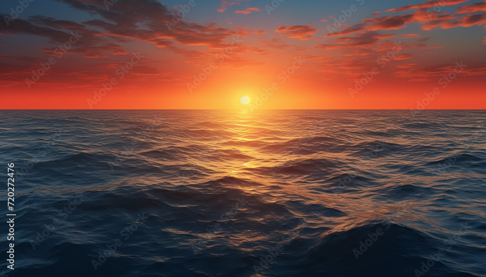 the most beautiful sunset over the sea ever 
