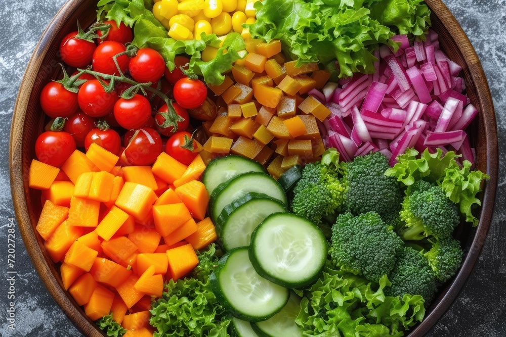 mixed vegetables salad isolated kitchen table professional advertising food photography mixed vegetables salad isolated kitchen table professional advertising food photography