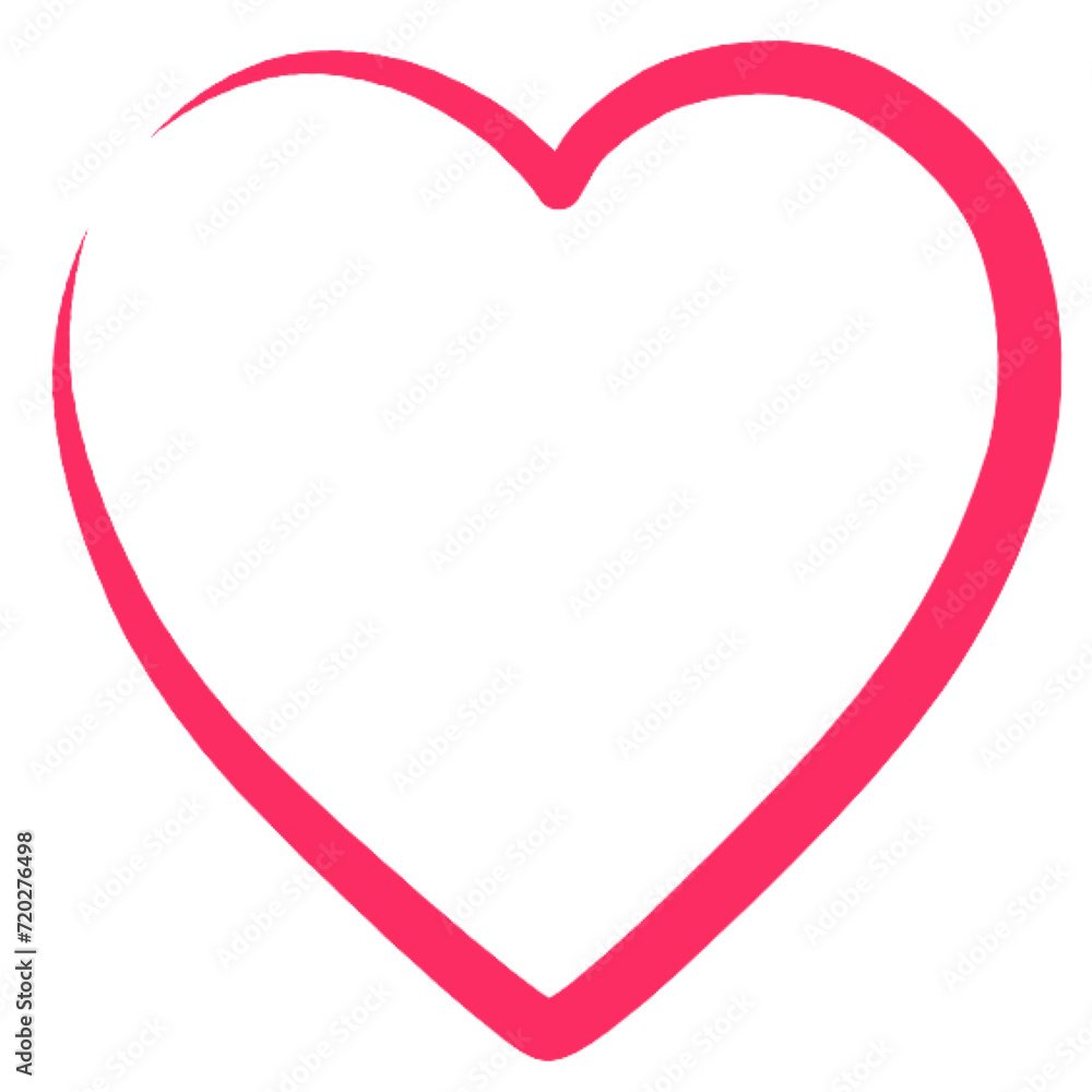 Pink heart icon symbolc,vector illustration,Valentine’s Day clipart 