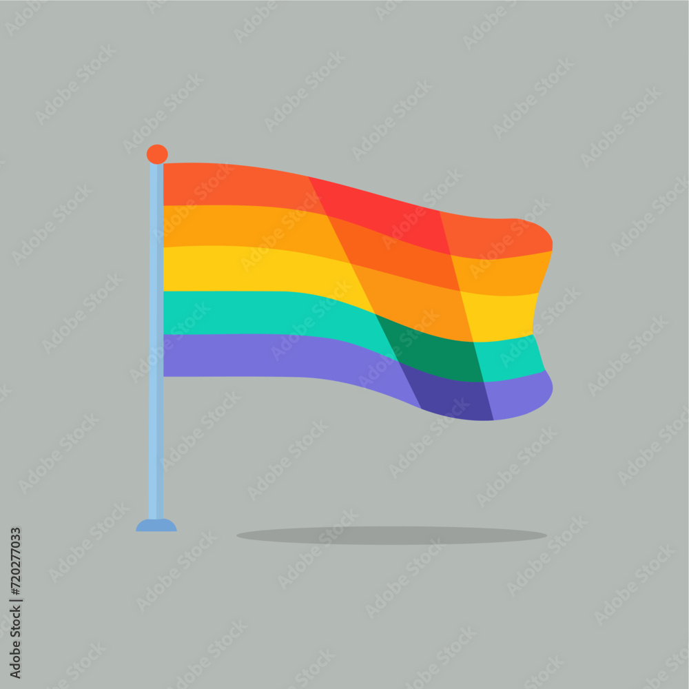 Fototapeta premium vector flat pride flag illustration