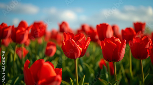 Red tulips