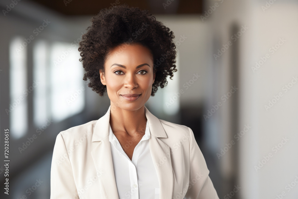 Portrait of a confident businesswoman ceo standing in office. Positive successful female entrepreneur wearing suit posing with arms crossed. Concept of successful businesswoman. Portrait of a confident businesswoman ceo standing in office. Positive successful female entrepreneur wearing suit posing with arms crossed. Concept of successful businesswoman.