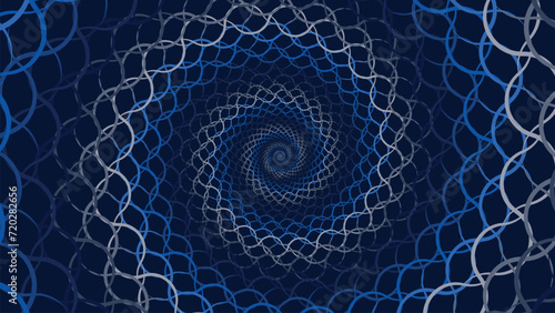 Abstract spiral net round vortex style background