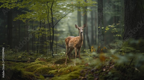 A photo of a baby deer from nature © Ege