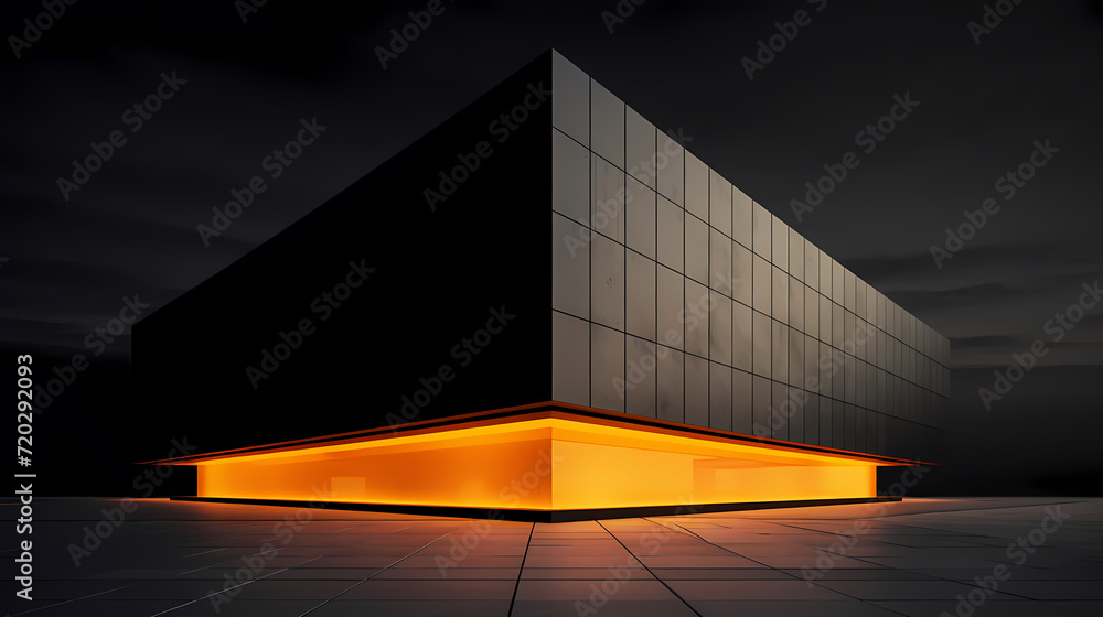 3d render of abstract futuristic architecture with empty concrete floor 3d render of abstract futuristic architecture with empty concrete floor