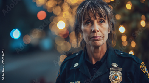 Mulher Policial de meia idade  photo