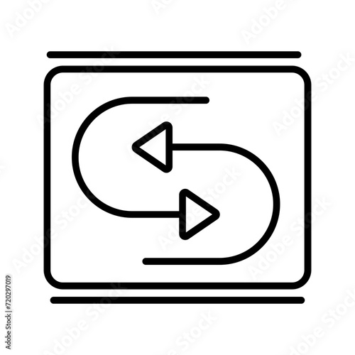 Reverse Arrow Vector Icon