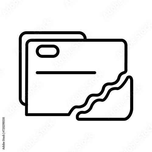 Broken Folder Vector Icon