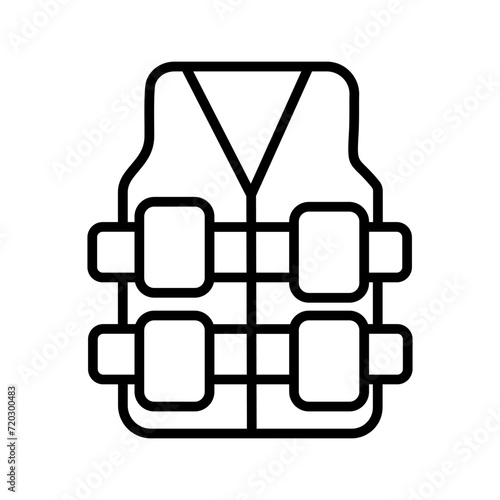 Bullet Proof Vest Vector Icon