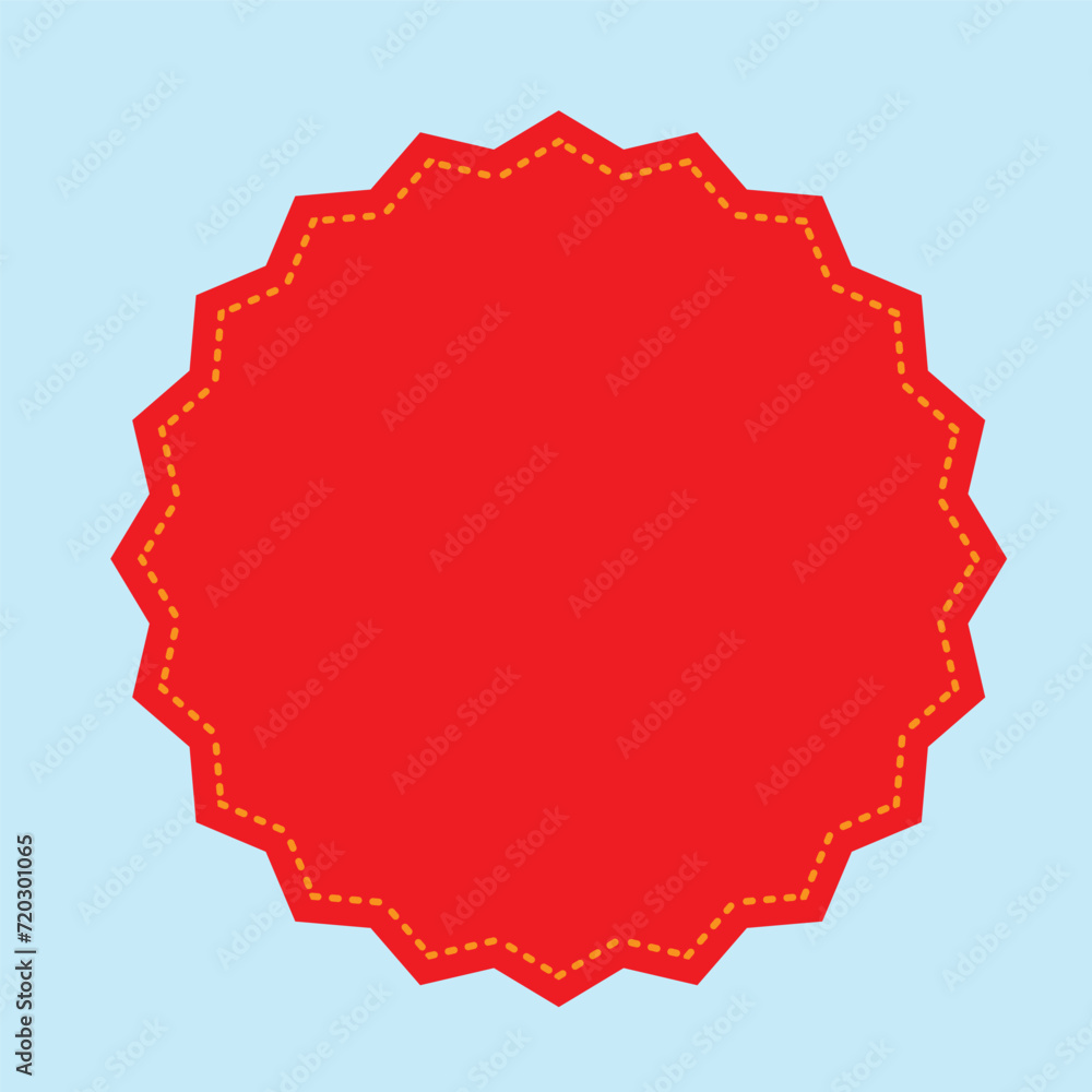 Starburst badge shape, burst wave star, price label sticker isolated. 11:11 Starburst badge shape, burst wave star, price label sticker isolated. 11:11