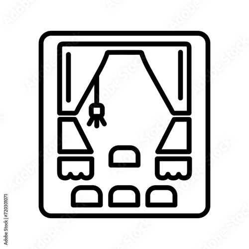 Curtain Vector Icon