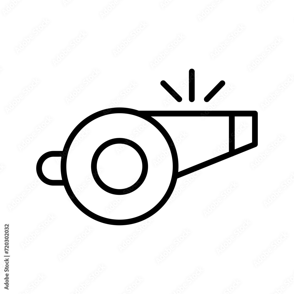 Whistle Vector Icon Whistle Vector Icon