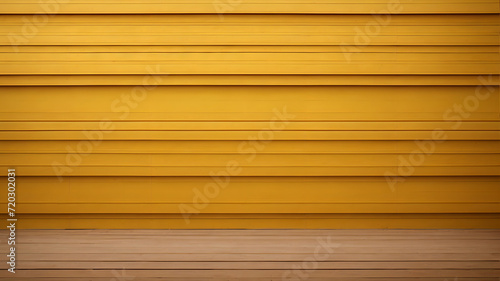 High-Resolution Yellow Wood Wall with Symmetric Horizontal Stripes and Detailed Repetition in a Captivating Pattern Design