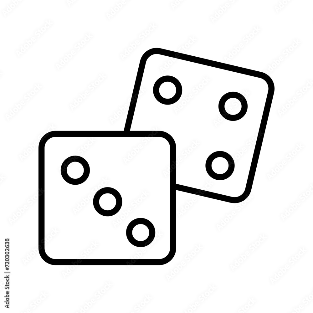 Dice Vector Icon Dice Vector Icon