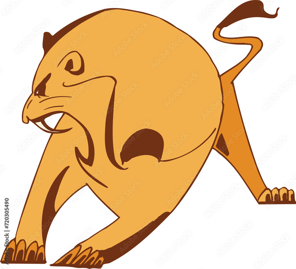 illustration of a lion illustration of a lion