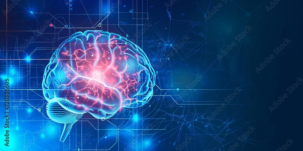 Futuristic medical research of brain Futuristic medical research of brain