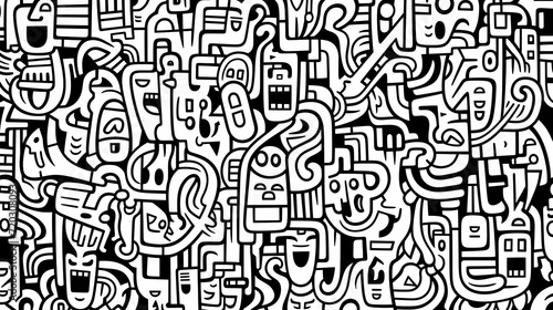 Cute graffiti art abstract background poster web page PPT  art background