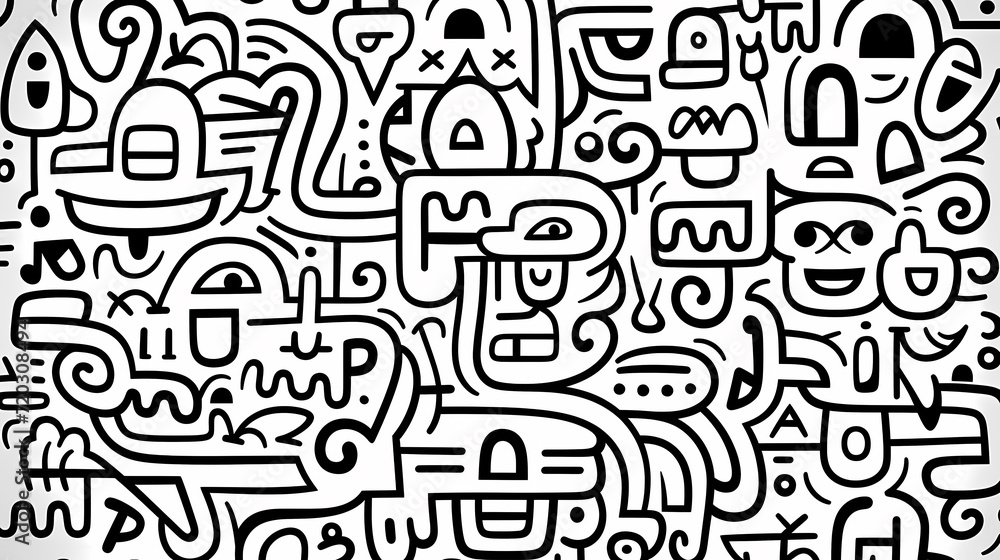 Cute graffiti art abstract background poster web page PPT, art background Cute graffiti art abstract background poster web page PPT, art background