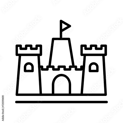 Sandcastle Vector Icon