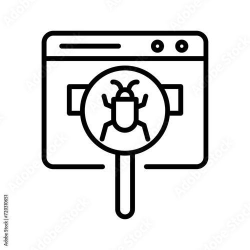 Web Bug Vector Icon