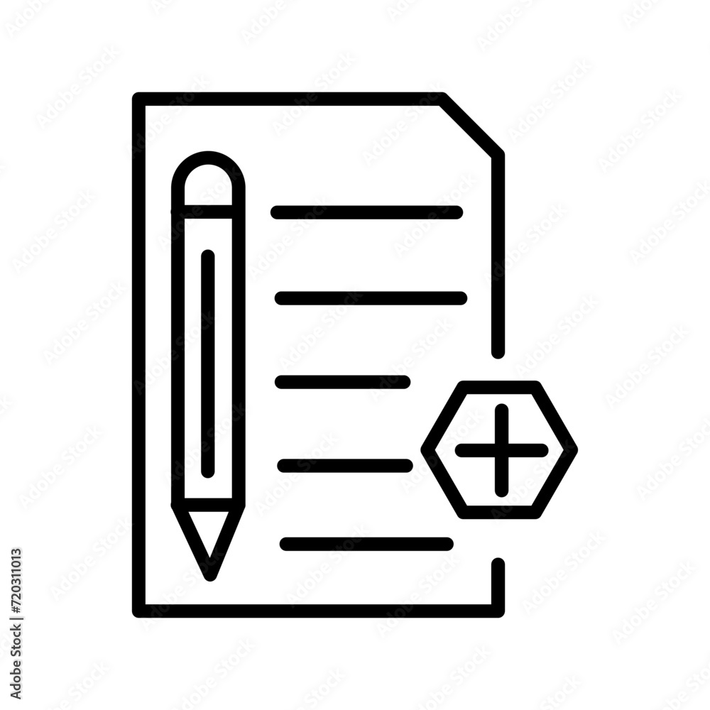 Medical Documents Vector Icon Medical Documents Vector Icon
