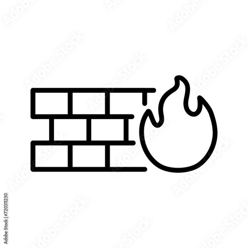 firewall Line icon 