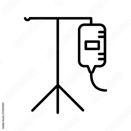 blood drip line icon 