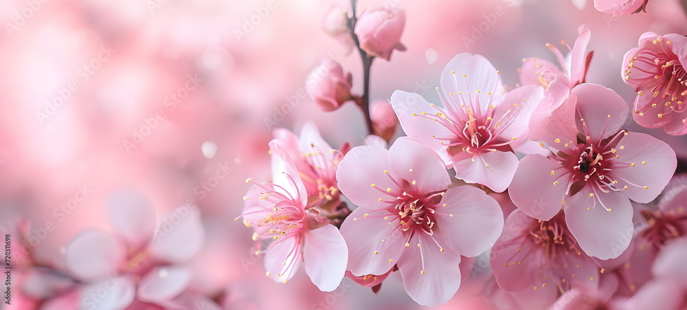 Pink spring sakura on blurred background Pink spring sakura on blurred background