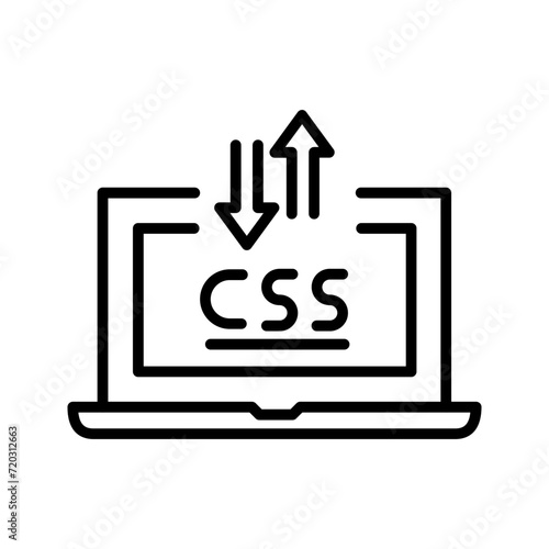 CSS Laptop Vector Icon