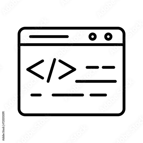 Web Coding Vector Icon