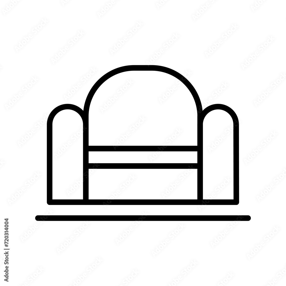 Bedroom Chair Vector Icon