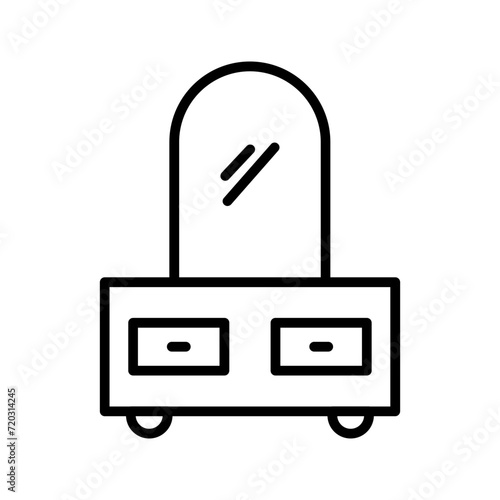 Dressing Table Vector Icon