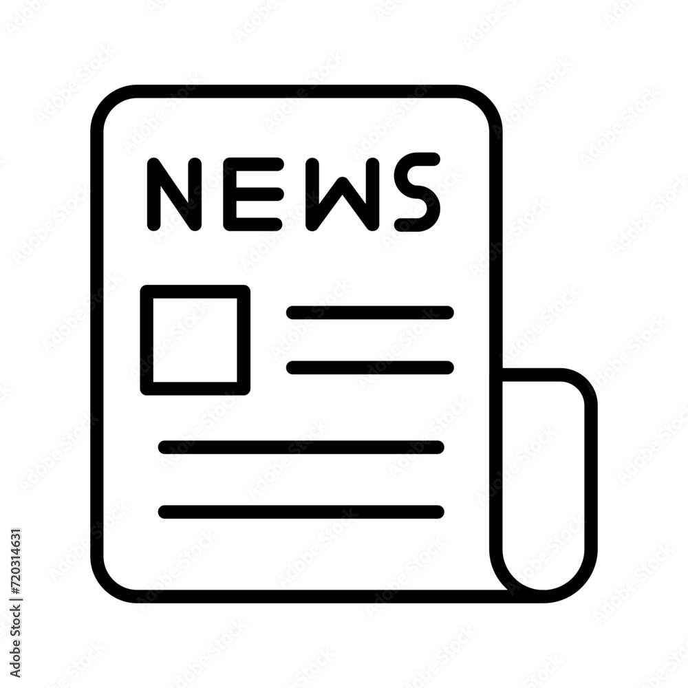 Newspaper Vector icon Newspaper Vector icon