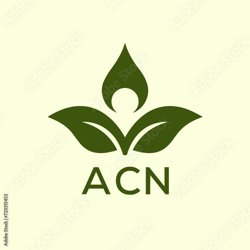 ACN Letter logo design template vector. ACN Business abstract connection vector logo. ACN icon circle logotype.

