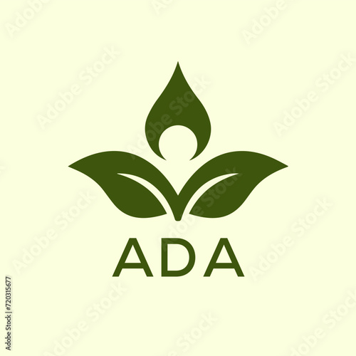 ADA Letter logo design template vector. ADA Business abstract connection vector logo. ADA icon circle logotype.
