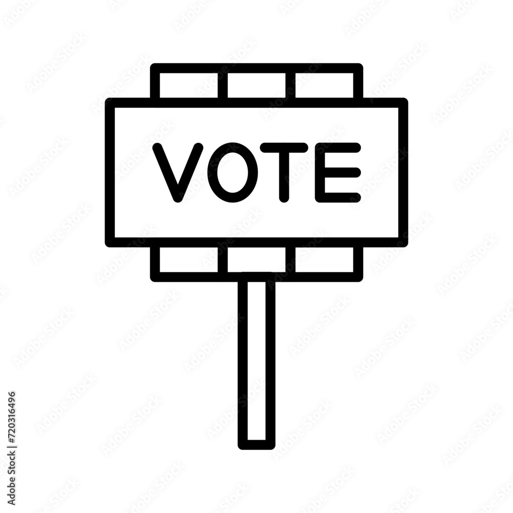 Vote Banner Vector icon Vote Banner Vector icon