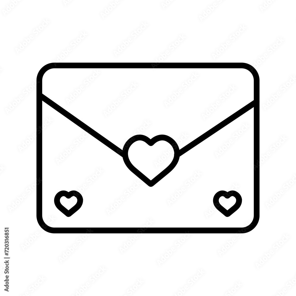 Wedding Envelope Vector Icon Wedding Envelope Vector Icon
