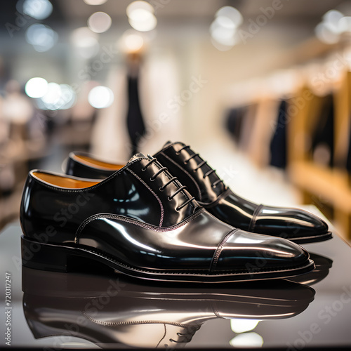 Men's black dress shoes 