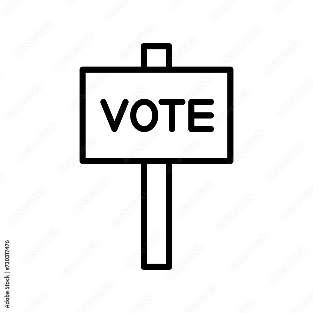 Vote sign Vector Icon Vote sign Vector Icon