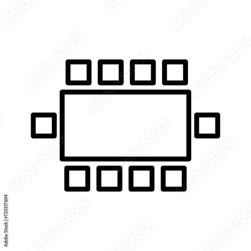 Conference Room Chair Vector Icon