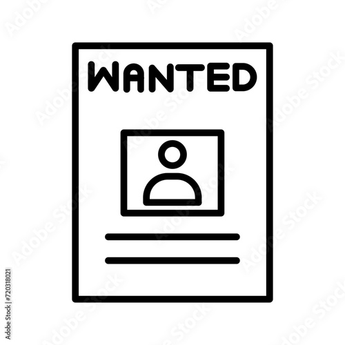 Wanted Poster Vector Icon