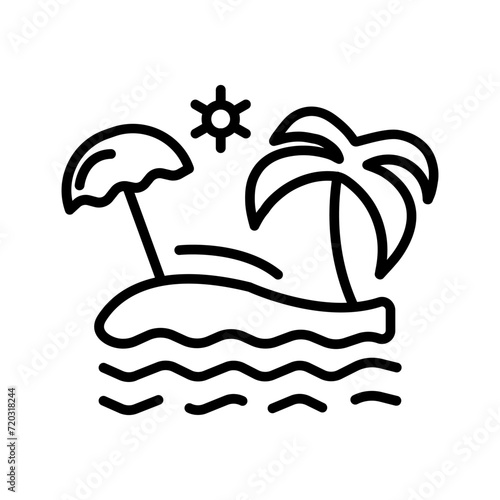 Beach Vector Icon